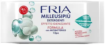 FRIA MILLEUSIPIU' DETERGENTI EFFETTO IGIENIZZANTE CON ANTIBATTERICO 12 PEZZI FRIA MILLEUSIPIU' DETERGENTI EFFETTO IGIENIZZANTE CON ANTIBATTERICO 12 PEZZI