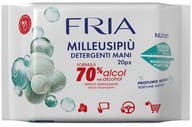 FRIA MILLEUSIPIU' DETERGENTI MANI 70% ALCOL EFFETTO IGIENIZZANTE 20 PEZZI