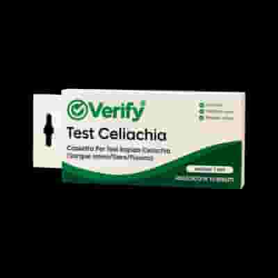 TEST RAPIDO VERIFY CELIACHIA RILEVAZIONE QUALITATIVA ANTICORPI IGA ANTI-TTG UMANO NEL SANGUE INTERO/SIERO/PLASMA UMANO 1 PEZZO USO PROFESSIONALE