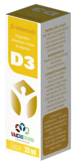 D-VITAMIND 20 ML SENZA GLUTINE E LATTOSIO