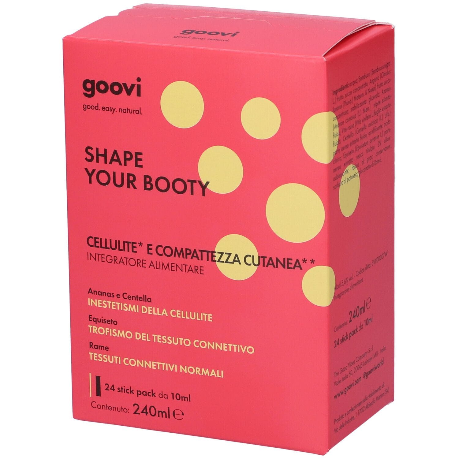 GOOVI CELLULITE & COMPATTEZZA CUTANEA 24 STICK PACK DA 10 ML
