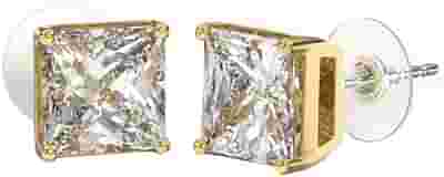 BJT381 ORECCHINO QUEEN MARGARET 8MM GOLD PLATED