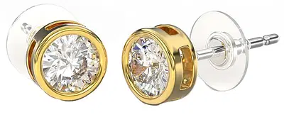 BJT383 ORECCHINO QUEEN ISABEL 6MM GOLD PLATED BJT383 ORECCHINO QUEEN ISABEL 6MM GOLD PLATED