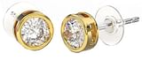 BJT383 ORECCHINO QUEEN ISABEL 6MM GOLD PLATED