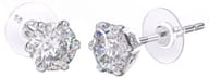 BJT394 ORECCHINO QUEEN CHARLOTTE 5MM STAINLESS STEEL