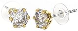 BJT395 ORECCHINO QUEEN CHARLOTTE 6MM GOLD PLATED