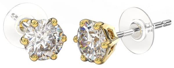 Bjt395 Orecchino Queen Charlotte 6 Mm Gold Plated