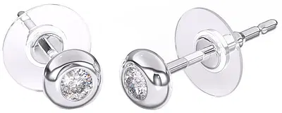 BJT397 ORECCHINO QUEEN RANIA 4MM STAINLESS STEEL BJT397 ORECCHINO QUEEN RANIA 4MM STAINLESS STEEL