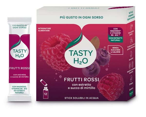 TASTY H2O FRUTTI ROSSI 12 STICK DA 2,5 G