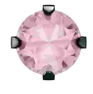 SYSTEM75 ZIRCONE CUBICO CRISTALLO ROSA 4 MM ACCIAIO CHIRURGICO NERO 2 PEZZI 267