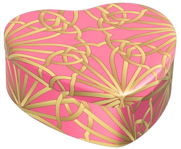 COLORS CANDELA CUORE ROSA/ORO 95 G