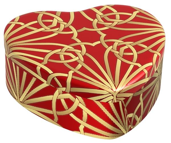 COLORS CANDELA CUORE ROSSO/ORO 95 G