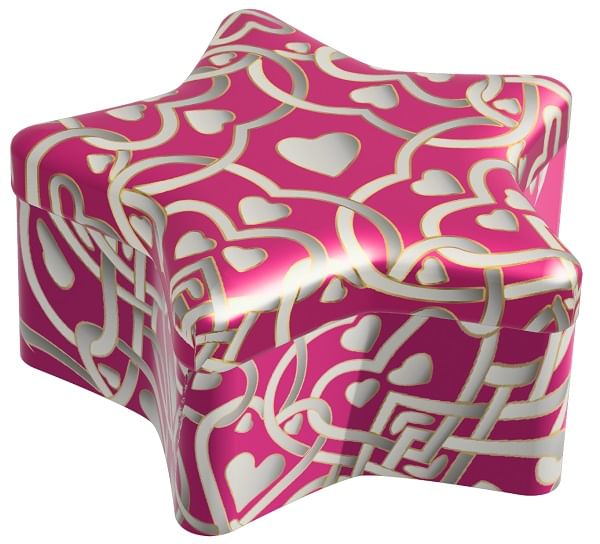 COLORS CANDELA STELLA ROSA/ARGENTO 95 G