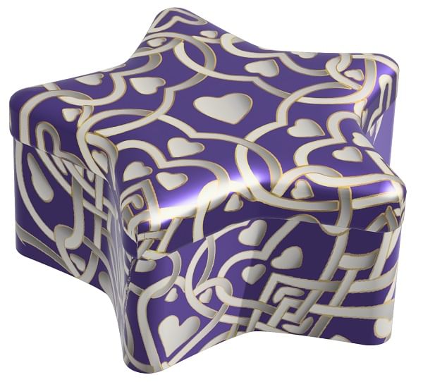 COLORS CANDELA STELLA VIOLA/ARGENTO 95 G