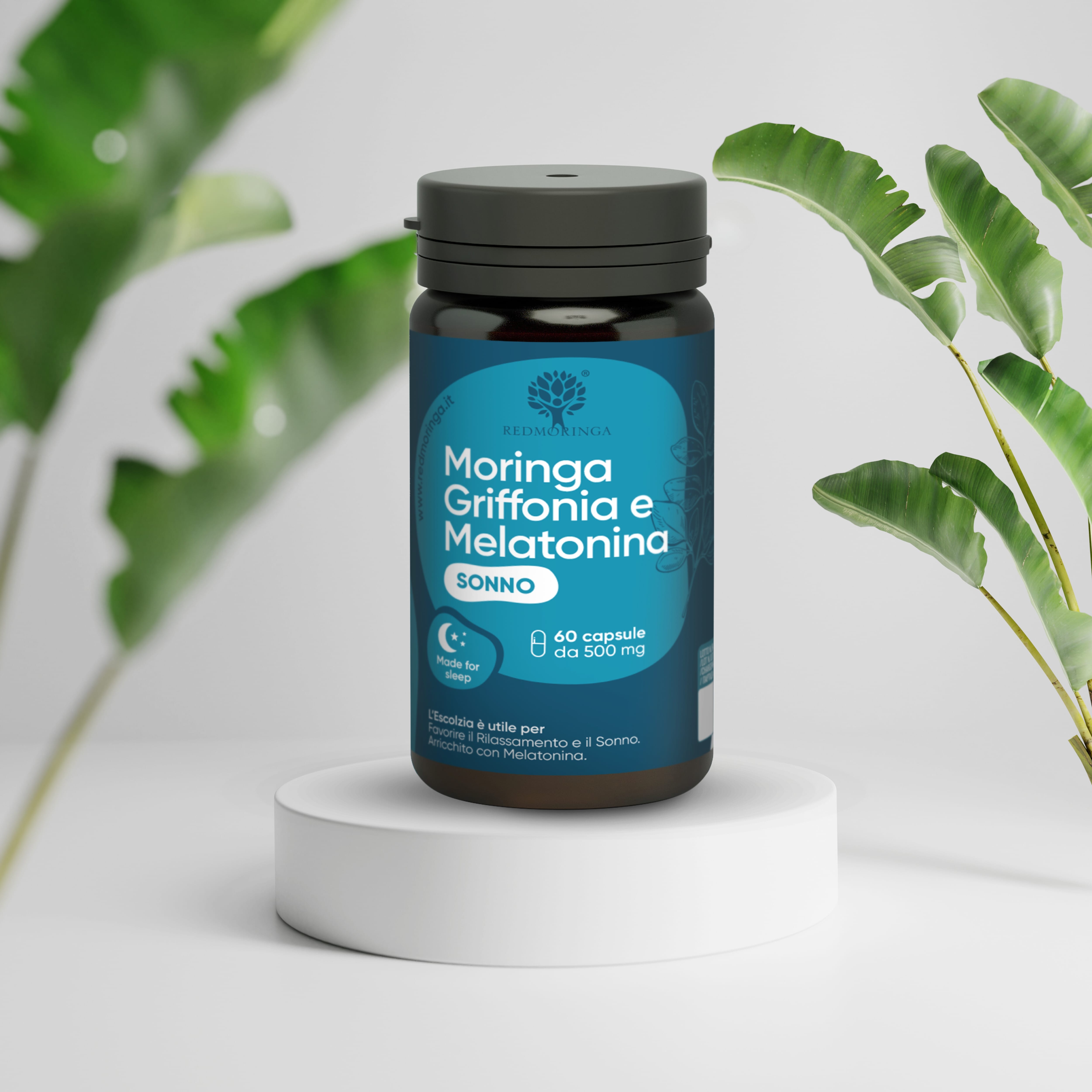 Integratore Sonno Moringa e Melatonina - 60 Capsule