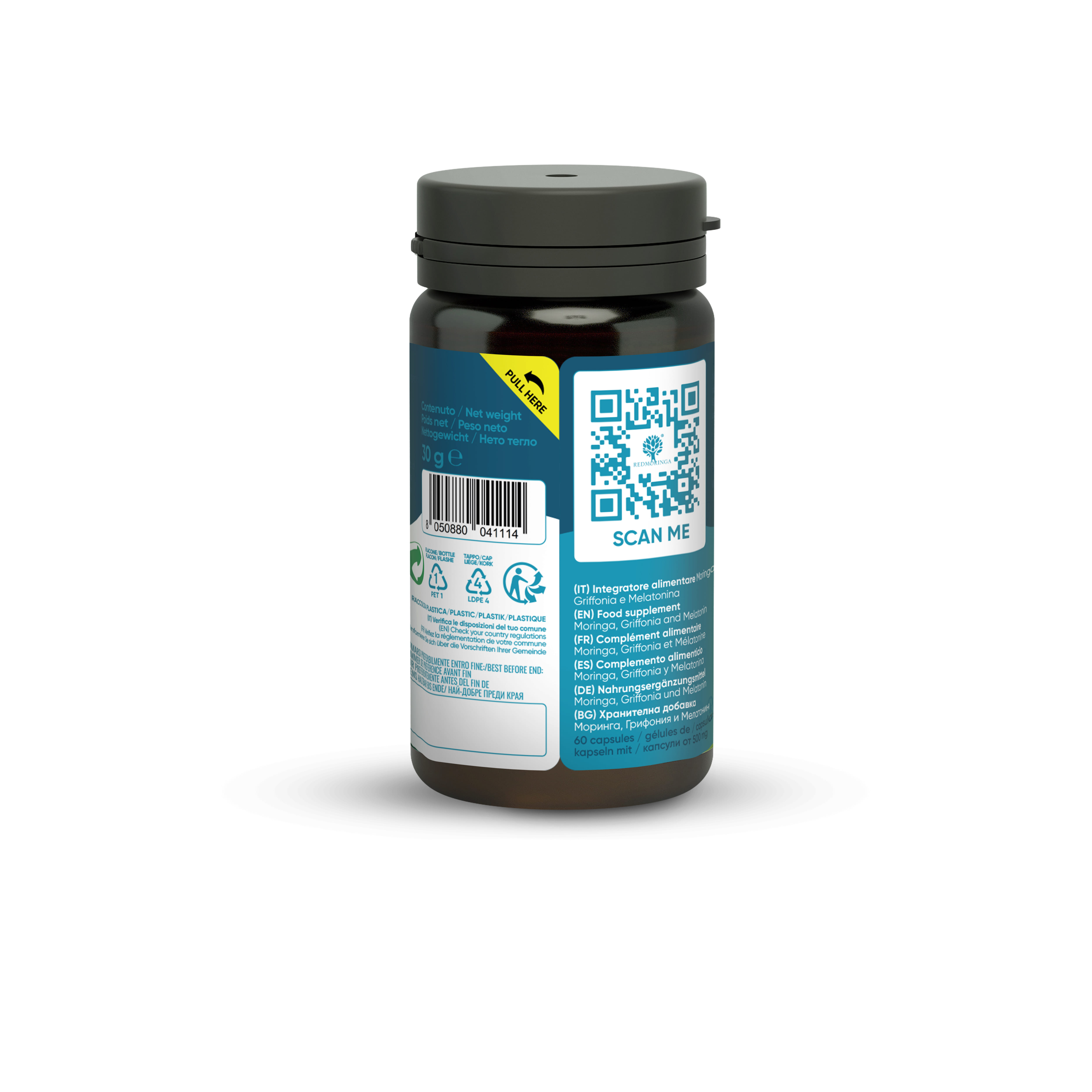 Integratore Sonno Moringa e Melatonina - 60 Capsule