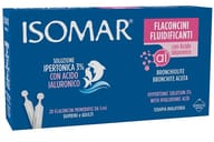 ISOMAR FLACONCINI FLUIDIFICANTI SOLUZIONE IPERTONICA 30%+ACIDO IALURONICO 20 FLACONCINI DA 5 ML