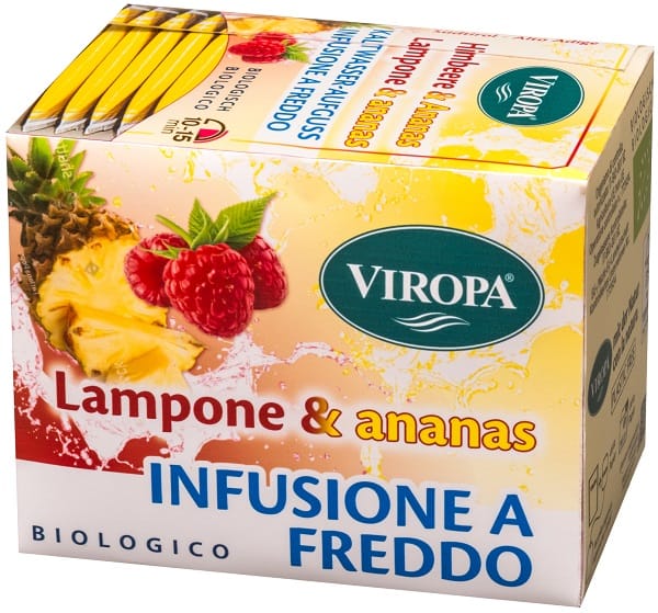 VIROPA INFUSO A FRESSO LAMPONE ANANAS BIOLOGICO 15 FILTRI