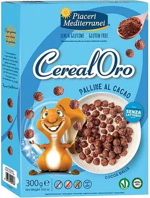 PIACERI MEDITERRANEI CEREALORO PALLINE CACAO 300 G PIACERI MEDITERRANEI CEREALORO PALLINE CACAO 300 G