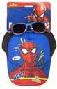SPIDERMAN SET CAPPELLO/OCCHIALE DA SOLE BLU/NERO