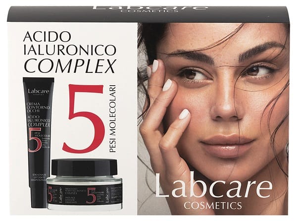 LABCARE COFANETTO VISO ACIDO IALURONICO 5PM 1 CREMA VISO 50 ML + 1 CONTORNO OCCHI 15 ML