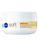 Nivea Soft Daily UV SPF15 100 ml, Crema idratante corpo, viso e mani con protezione solare SPF 15