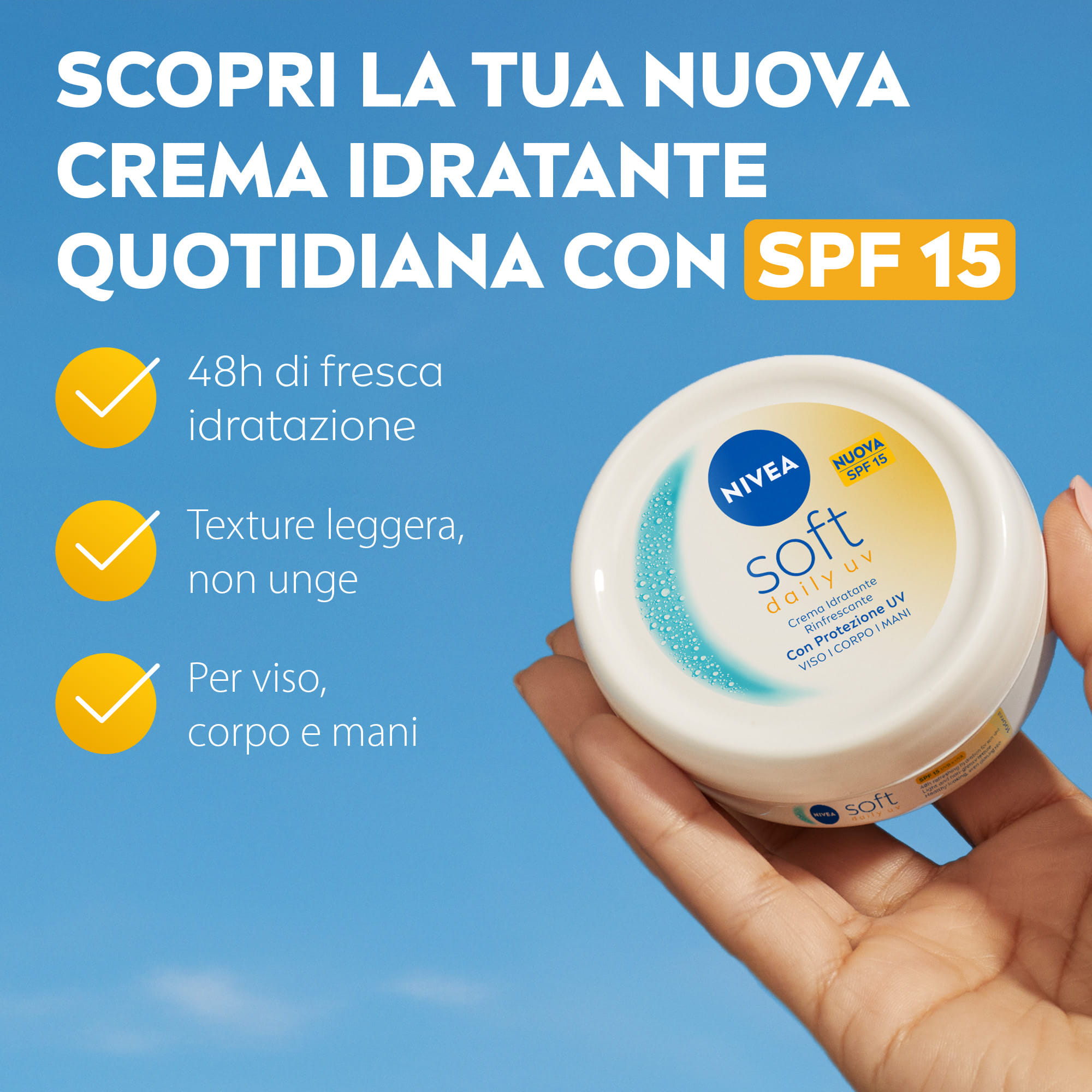 NIVEA SOFT DAILY UV SPF15 100 ML