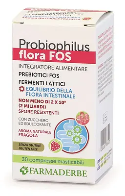 PROBIOPHILUS FLORA FOS 30 COMPRESSE MASTICABILI DA 1,6 G PROBIOPHILUS FLORA FOS 30 COMPRESSE MASTICABILI DA 1,6 G