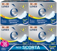 LINES E' QUADRI NOTTE 4 CONFEZIONI X 36 PEZZI