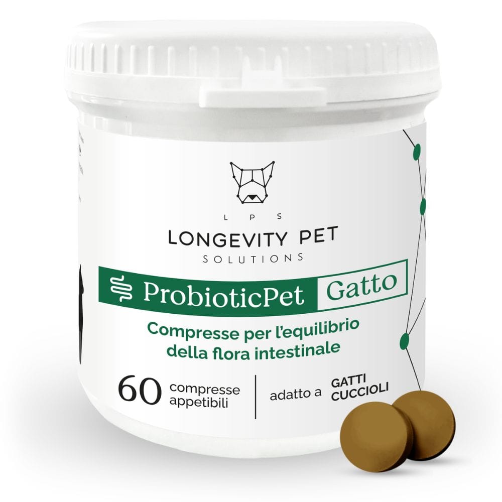 LONGEVITY PET PROBIOTICPET GATTO 60 COMPRESSE