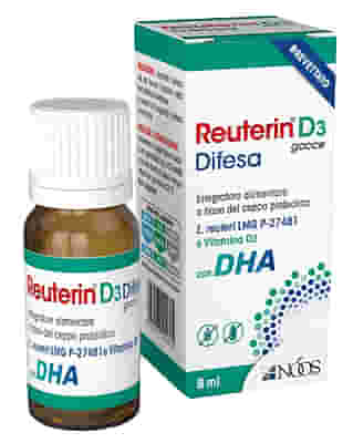 REUTERIN D3 DIFESA GOCCE CON DHA 8 ML
