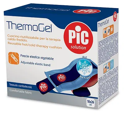 CUSCINO THERMOGEL TERAPIA CALDO FREDDO 10X26 CM CON FASCIA ELASTICA ITC CUSCINO THERMOGEL TERAPIA CALDO FREDDO 10X26 CM CON FASCIA ELASTICA ITC