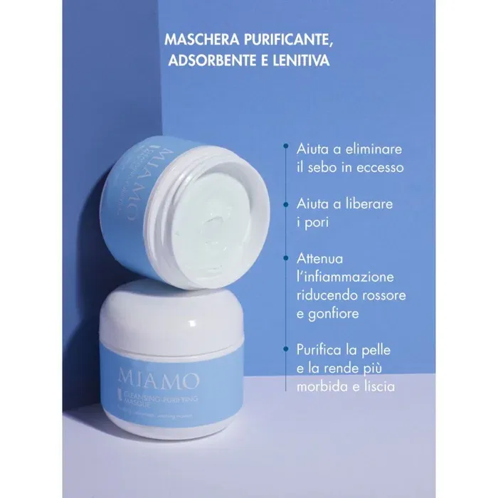 MIAMO 3 CVS 25 COFANETTO PUNTI NERI CLEANSING PURIFYING MASQUE + AHA/BHA PURIFYING CLEANSER + SALICYLIC ACID EXFOLIATOR 2% 10 ML