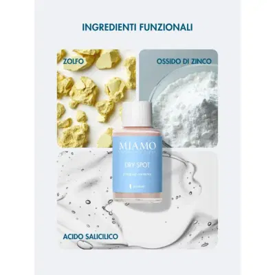 MIAMO COFANETTO SOS BRUFOLI DRY SPOT 30 ML + OMAGGI AHA/BHA 50 ML E CLEANSING MASQUE 15 ML MIAMO COFANETTO SOS BRUFOLI DRY SPOT 30 ML + OMAGGI AHA/BHA 50 ML E CLEANSING MASQUE 15 ML