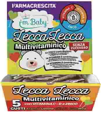 I'M BABY LECCA LECCA MULTIVITAMINICO SENZA ZUCCHERO DISPENSER 200 PEZZI
