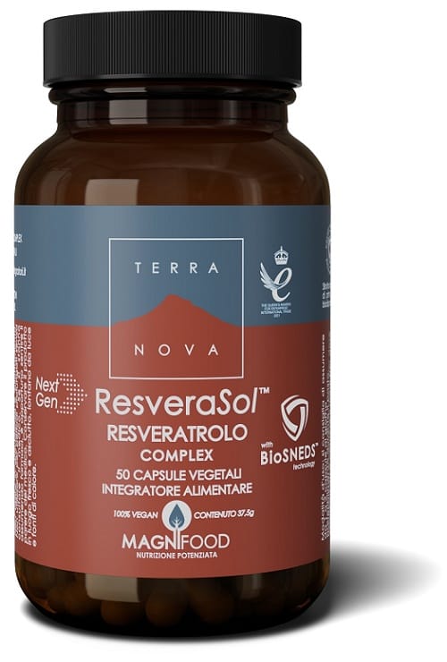 Terranova Resverasol Resveratrolo Complex Biosneds 50 Capsule Vegetali Da 0,75 G