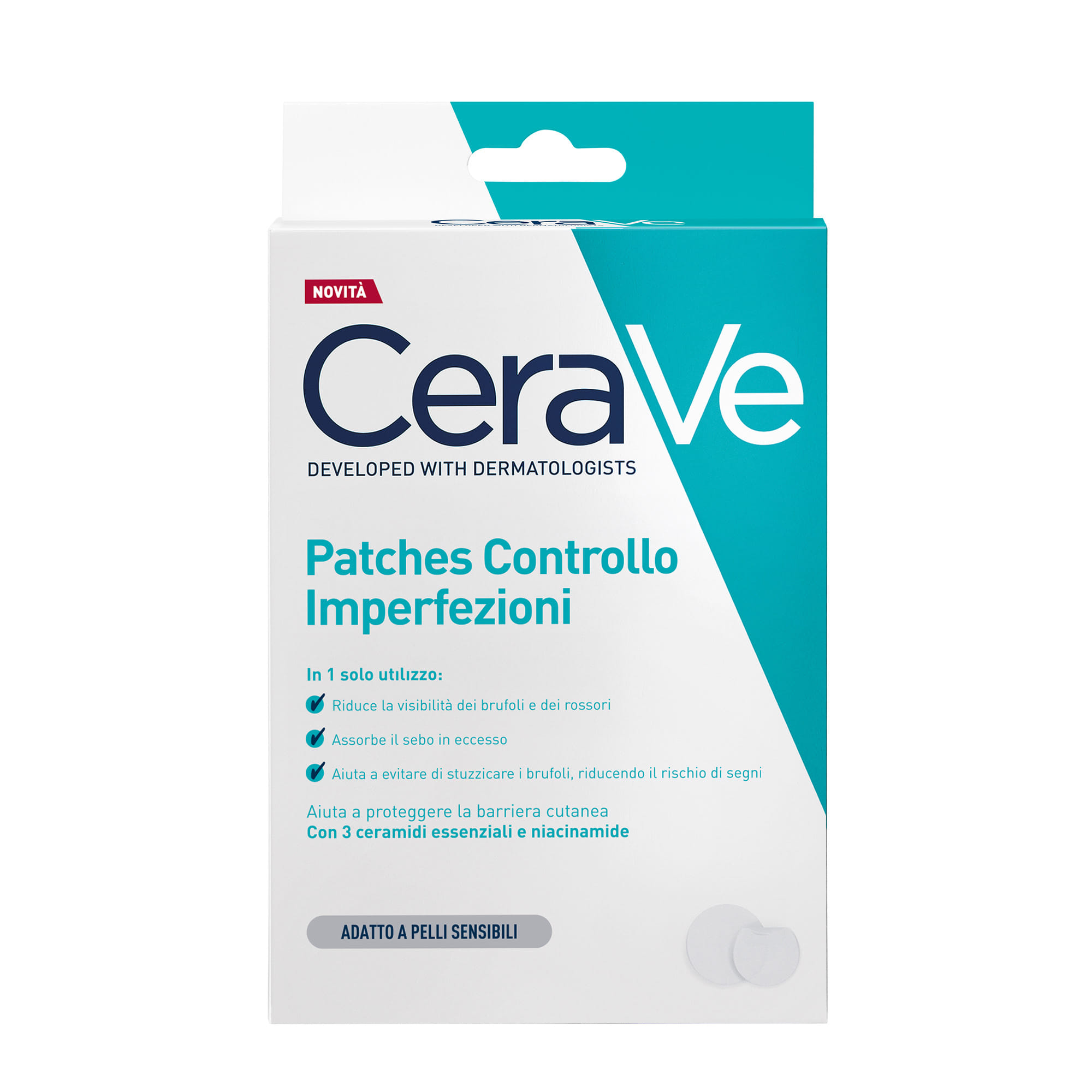 CERAVE PATCHES CONTROLLO IMPERFEZIONI 22 PEZZI