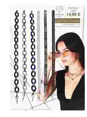 MYLOVLY GIOIELLI CHAIN25 CATENA OCCHIALI ACRILICO TARTARUGA