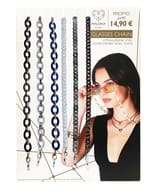 MYLOVLY GIOIELLI CHAIN25 CATENA OCCHIALI ACRILICO WHITE