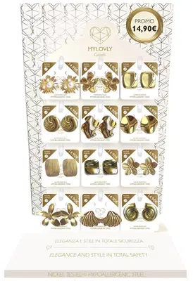 MYLOVLY GIOIELLI ORECCHINI PLISSE' ORO MYLOVLY GIOIELLI ORECCHINI PLISSE' ORO