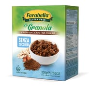 FARABELLA GLUTEN FREE LA GRANOLA D'AVENA CON CACAO E FAVE DI CACAO SENZA ZUCCHERI SENZA LATTOSIO 200 G