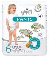 HAPPY PANTS JUNIOR +16 KG TAGLIA 6 19 PEZZI