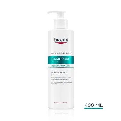 EUCERIN DERMOPURE CLINICAL DETERGENTE TRIPLA AZIONE 400 ML EUCERIN DERMOPURE CLINICAL DETERGENTE TRIPLA AZIONE 400 ML