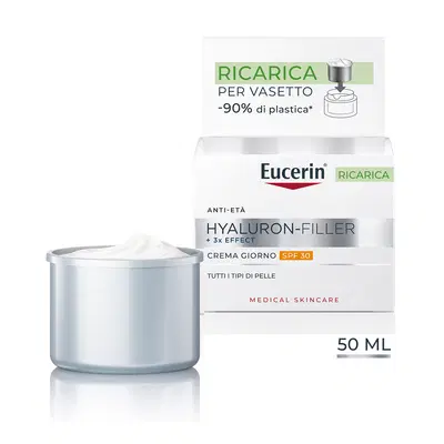 EUCERIN HYALURON-FILLER + 3X EFFECT CREMA GIORNO SPF30 RICARICA 50 ML EUCERIN HYALURON-FILLER + 3X EFFECT CREMA GIORNO SPF30 RICARICA 50 ML