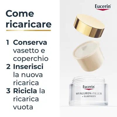 EUCERIN HYALURON-FILLER + ELASTICITY CREMA GIORNO SPF30 RICARICA 50 ML EUCERIN HYALURON-FILLER + ELASTICITY CREMA GIORNO SPF30 RICARICA 50 ML