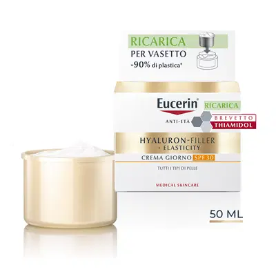 EUCERIN HYALURON-FILLER + ELASTICITY CREMA GIORNO SPF30 RICARICA 50 ML EUCERIN HYALURON-FILLER + ELASTICITY CREMA GIORNO SPF30 RICARICA 50 ML
