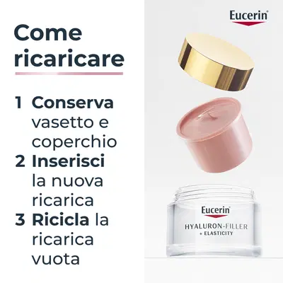 EUCERIN HYALURON-FILLER + ELASTICITY CREMA GIORNO ROSE' SPF30 RICARICA 50 ML EUCERIN HYALURON-FILLER + ELASTICITY CREMA GIORNO ROSE' SPF30 RICARICA 50 ML