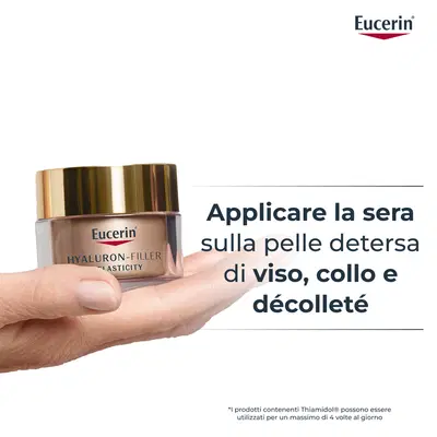 EUCERIN HYALURON-FILLER + ELASTICITY CREMA NOTTE RICARICA 50 ML EUCERIN HYALURON-FILLER + ELASTICITY CREMA NOTTE RICARICA 50 ML