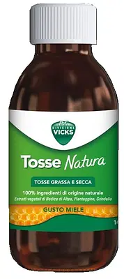 VICKS TOSSE NATURA TOSSE GRASSA E SECCA GUSTO MIELE 140 ML VICKS TOSSE NATURA TOSSE GRASSA E SECCA GUSTO MIELE 140 ML