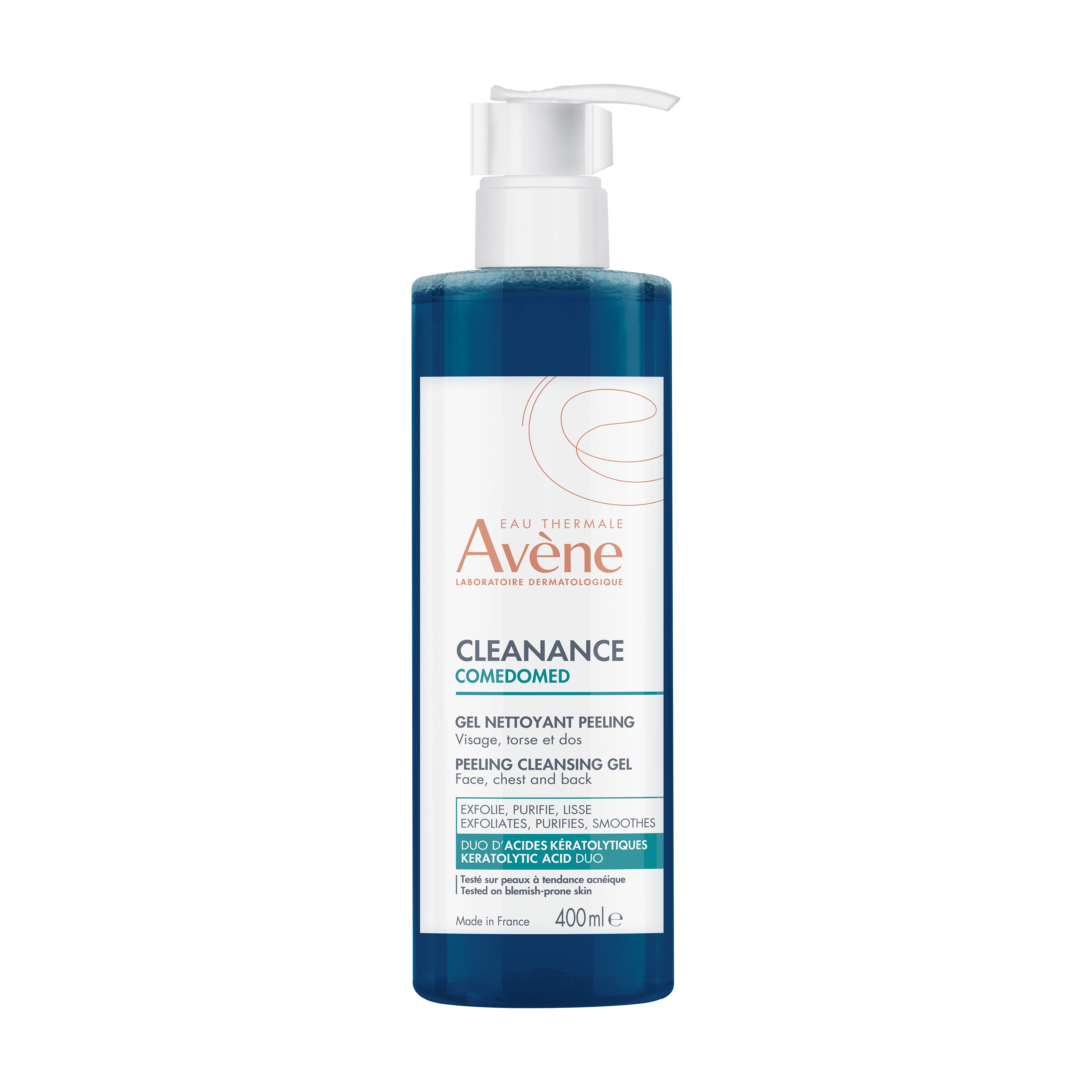 Eau Thermale Avène Cleanance Comedomed Gel Detergente Esfoliante, Anti-imperfezioni, Pelle grassa a tendenza acneica, 400ml 